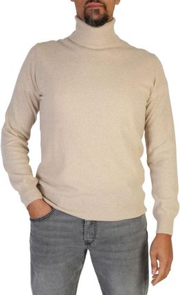 Swetry marki 100% Cashmere model UA-FF12 kolor Brązowy. Odzież męska. Sezon: Jesień/Zima