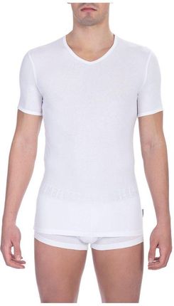 Koszulka T-shirt marki Bikkembergs model BKK1UTS02SI kolor Biały. Bielizna męski. Sezon: Cały rok