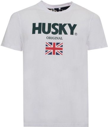 Koszulka T-shirt marki Husky model HS23BEUTC35CO177-JOHN kolor Biały. Odzież męska. Sezon: Cały rok
