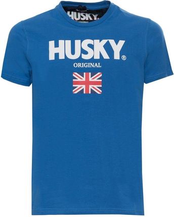 Koszulka T-shirt marki Husky model HS23BEUTC35CO177-JOHN kolor Niebieski. Odzież męska. Sezon: Cały rok