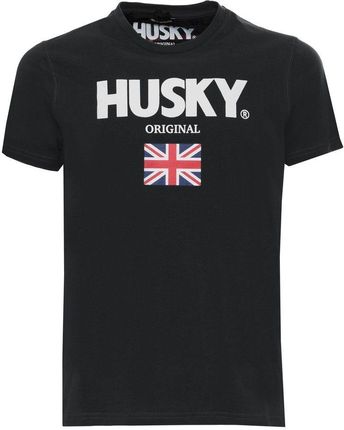 Koszulka T-shirt marki Husky model HS23BEUTC35CO177-JOHN kolor Czarny. Odzież męska. Sezon: Cały rok