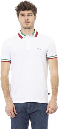 Koszulki polo marki Baldinini Trend model MOD. 4PO_SONDRIO kolor Biały. Odzież męska. Sezon: Wiosna/Lato