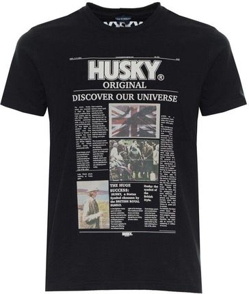 Koszulka T-shirt marki Husky model HS23BEUTC35CO196-TYLER kolor Czarny. Odzież męska. Sezon: Cały rok