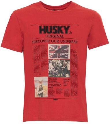 Koszulka T-shirt marki Husky model HS23BEUTC35CO196-TYLER kolor Czerwony. Odzież męska. Sezon: Cały rok