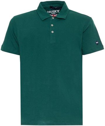Koszulki polo marki Husky model HS23BEUPC34CO156-TED kolor Zielony. Odzież męska. Sezon: Cały rok