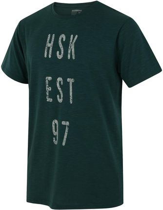 Koszulka męska Husky Tingl M Wielkość: M / Kolor: ciemnozielony