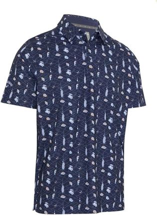 Callaway All Over Golf Mens Essentials Print Polo