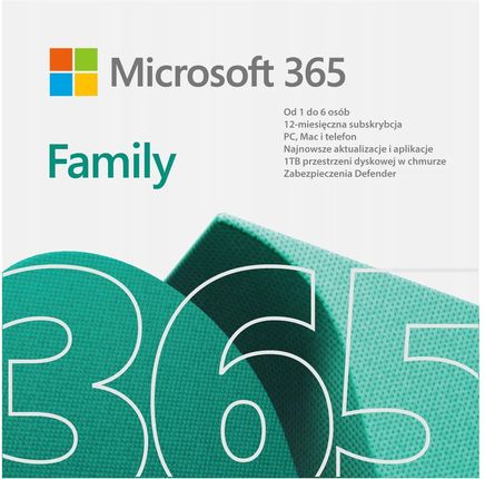 Family subskrypcja 1 rok Office 365