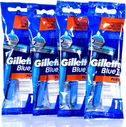 Gillette Maszynka Do Golenia Blue II Plus Jednorazowa Z Aloesem 4szt