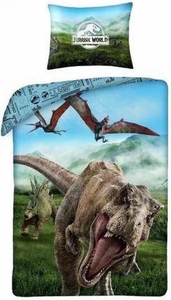 Pościel Dziecięca Dinozaury Jurassic World Park 1904 ? Halantex Rozmiar 140X200Cm