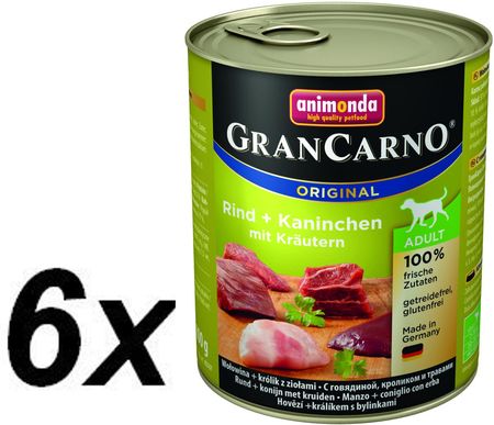 Grancarno Adult Mięso Plus 4 Smaki 24X800G