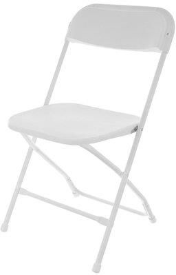Saska Garden Krzesło Składane 1053776 Biały 2szt.