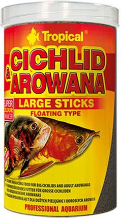 TROPICAL Cichlid & Arowana Large Sticks - pokarm dla pielęgnic i arowan 250ml/75g