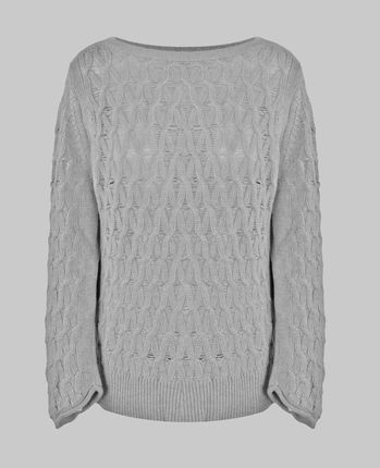 Swetry marki Malo model IDM026FCC12 kolor Szary. Odzież damska. Sezon: Jesień/Zima