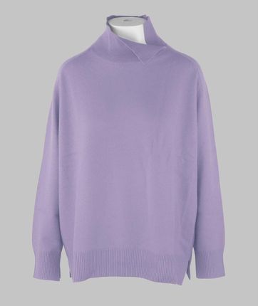 Swetry marki Malo model IDM025FCC12 kolor Fioletowy. Odzież damska. Sezon: Jesień/Zima