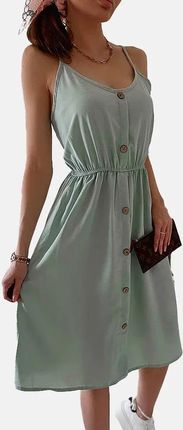 Hers Zielona sukienka na ramiączkach SH22-205 r. XL/2XL
