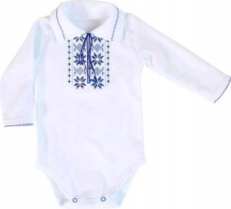 Koszulo Body niemowlęce 74 długi rękaw Haftowane body dla noworodka bałe