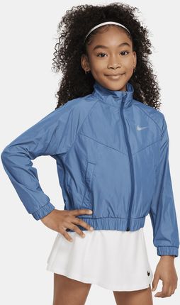 Luźna kurtka dla dużych dzieci (dziewcząt) Nike Sportswear Windrunner - Niebieski