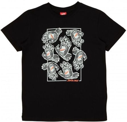 koszulka SANTA CRUZ - Youth Crowd Hand T-Shirt Black (BLACK) rozmiar: 8-10