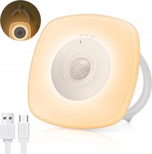 Aigostar Lampka Nocna Z Czujnikiem Ruchu I Zmierzchu Ładowanie Usb