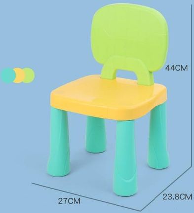 Druk-Pak Krzesełko Stołeczek Z Oparciem Plastikowy Dziecięcy 42X25X23Cm Nt1929