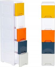 Zdjęcie Modernhome Regał Z 5 Wysuwanymi Szufladami Nogi Kółkami - Dobczyce