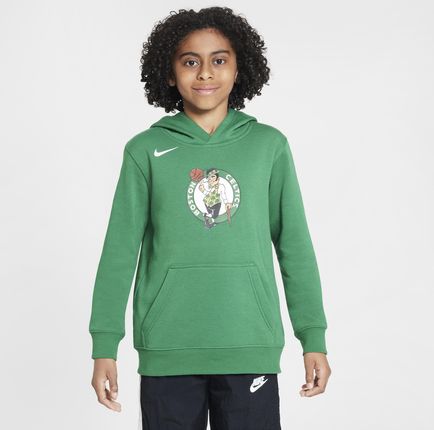 Dzianinowa bluza z kapturem dla dużych dzieci Nike NBA Boston Celtics Club - Zieleń
