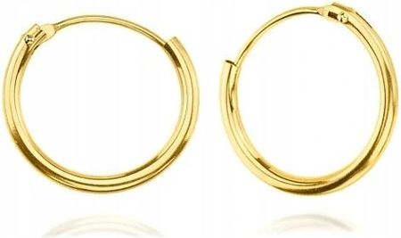 Goldmark Piękne Złote Kolczyki Kółka 585 Kółeczka Ring 14K