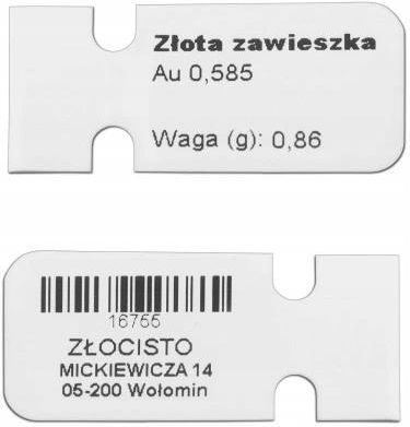 Ergold Złote Kolczyki Serca Serduszka Diamentowane 585 Na Prezent - zdjęcie 4