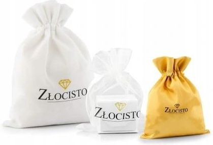 Ergold Złote Kolczyki Serca Serduszka Diamentowane 585 Na Prezent - zdjęcie 3