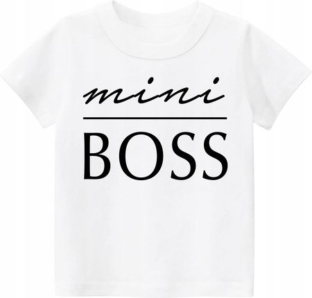 Koszulka z nadrukiem tshirt Mini Boss r. 92