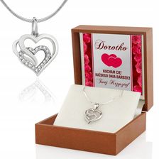 Zdjęcie Srebrny Naszyjnik Srebro 925 Serce Imię - Sandomierz