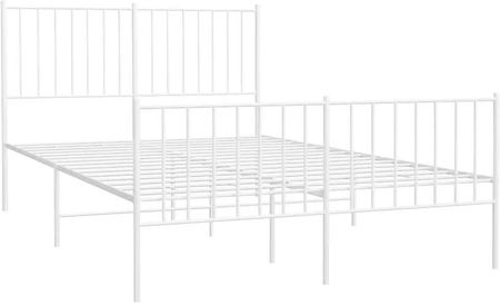 Elior Białe metalowe łóżko industrialne 120x200 cm Romaxo