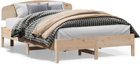vidaXL Rama łóżka z zagłówkiem 160x200 cm lite drewno sosnowe (3207201)