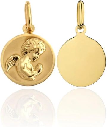 Biżuteria Gabor Złoty Medalik Aniołek Modlący Się 585