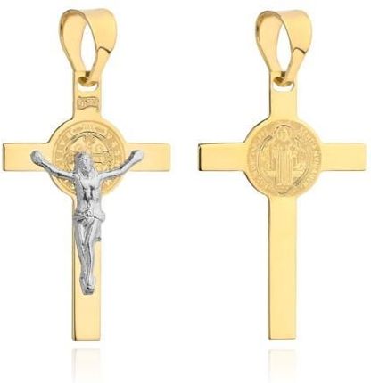 Magar Gold Krzyżyk Złoty Benedyktyński W Dwóch Kolorach Złota Gramatura: 0.94