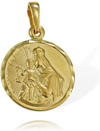 Norbisrebro Piękny Złoty Medalik Szkaplerz Próba 585