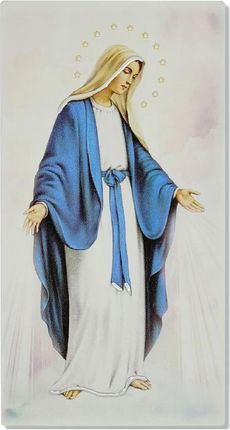 Obraz Matki Boskiej Niepokalanej Malowany Na Drewnie