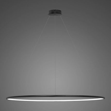 Altavola Design Lampa Wisząca Ledowe Okręgi No.1 150 Cm In 4K Czarna Ściemnialna (Al10-La073P_150_In_4K_Black_Dimm)