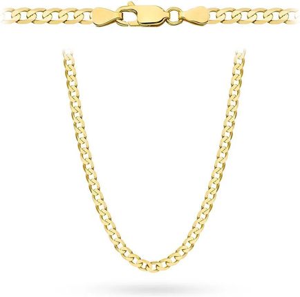 Biżuteria Gabor Złoty Łańcuszek Pancerka Gładka 60Cm 585