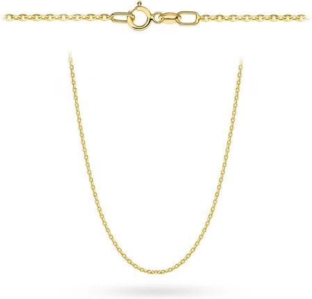 Biżuteria Gabor Łańcuszek Złoty Rolo Diamentowany 55Cm 2.80G 585