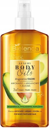 BIELENDA Luxury Body Oils olejek do ciała 3w1, drogocenne olejki: awokado, aganowy, jojoba, 150ml 