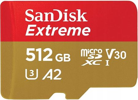 Sandisk Karta Microsd Extreme 512Gb (EXTREMEMICROSDXC512GB)