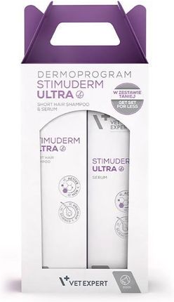 Stimuderm Ultra Dermoprogram Duobox Short Hair Zestaw Do Pielęgnacji Skóry I Sierści Psów O Krótkiej Sierści
