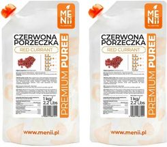 Zdjęcie Menii Sp Z O O 2 X Puree Czerwona Porzeczka Premium Pulpa 1kg - Twardogóra