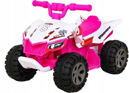 Bemi Quad Na Akumulator Dla Dzieci Silnik 25W Dźwięki Różowy