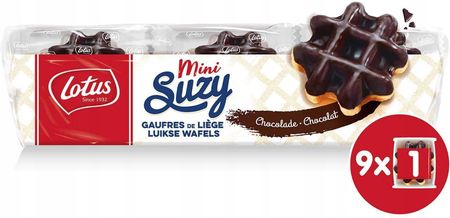 Lotus Mini Suzy Liege Waffle Chocolate Gofry Wafle Z Czekoladą 9szt. 292g