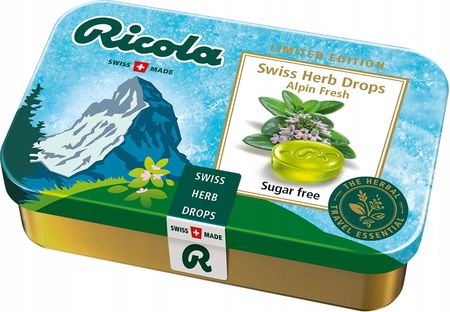 Ricola Szwajc Cukierki Bez Cukru Alpe Świeżość 75g