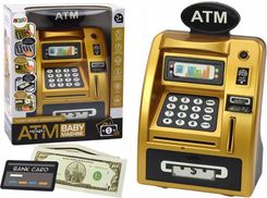 Zdjęcie Lean Toys Bankomat Skarbonka Dla Dzieci Nauka Oszczędzania Złoto Czarny - Bochnia