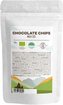 Brainmax Pure Milk Chocolate Chips Chipsy Z Mlecznej Czekolady Bio 250g
